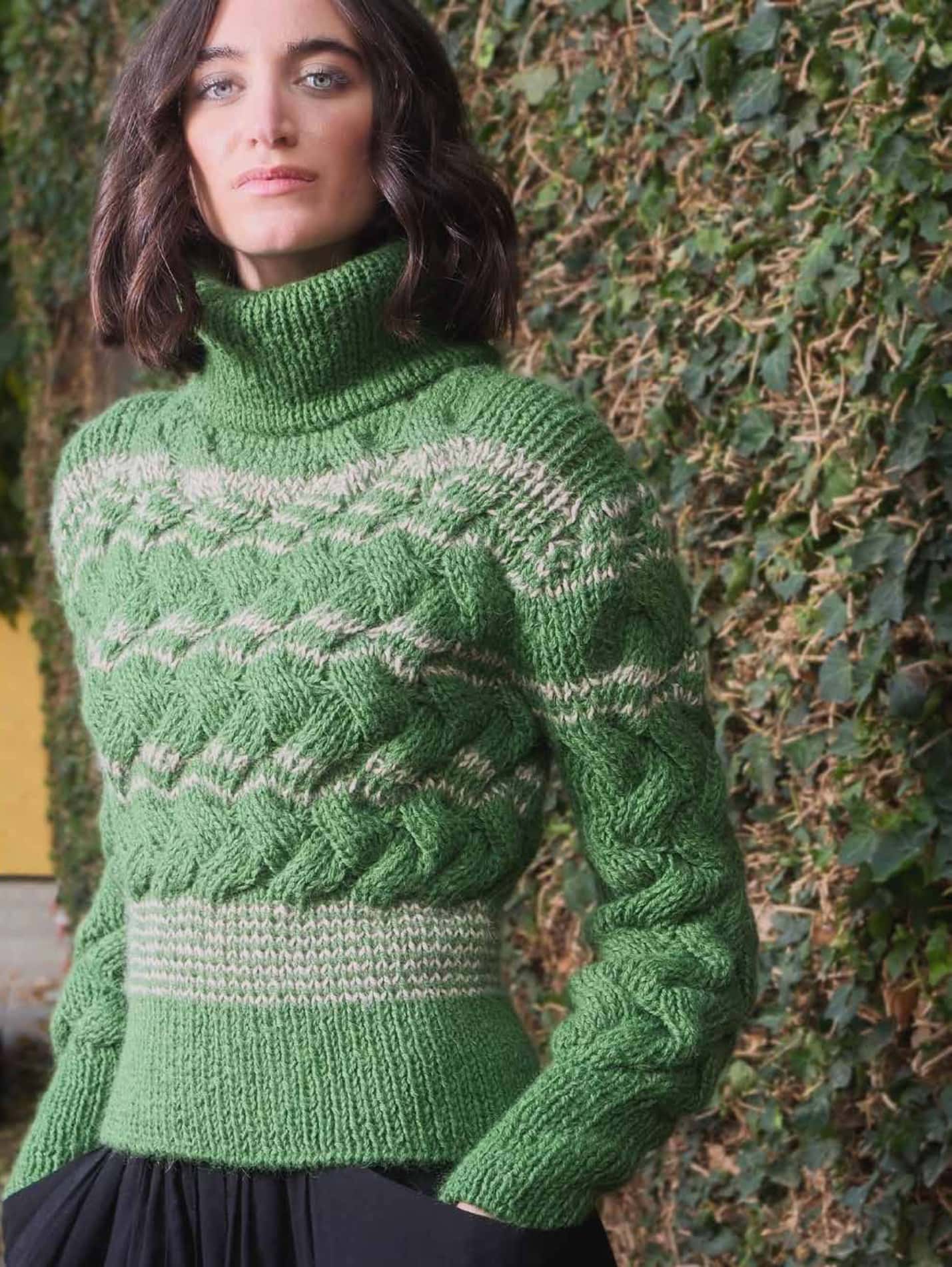 JERSEY TEJIDO A MANO EN ALPACA, LINO Y LANA. OVO II